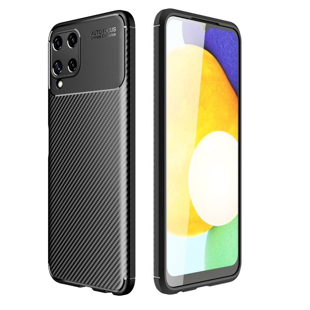 Samsung Galaxy S23 Ultra carbon fiber szilikon hátlap tok (Fekete)