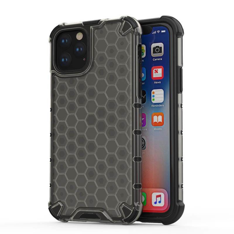 Apple iPhone 12 / iPhone 12 Pro Honey armor hátlap tok (Fekete)