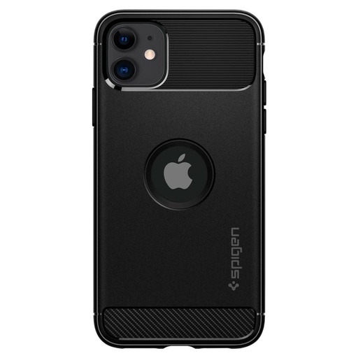 Apple iPhone 11 Spigen Rugged armor odolný proti nárazu puzdro (Čierny)
