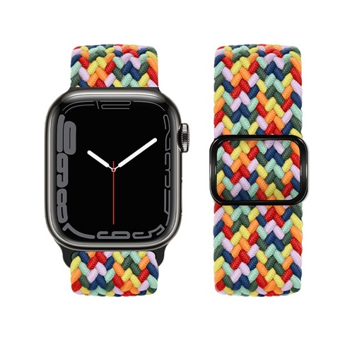 Apple Watch 42 / 44 / 45 / 49 mm Hoco WA05 Jane Eyre nylon remienok dúha