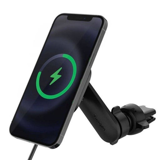 SPIGEN ITS12W bezdrôtový do auta magsafe rýchlonabíjačka (na ventilačnú mriežku) čierny