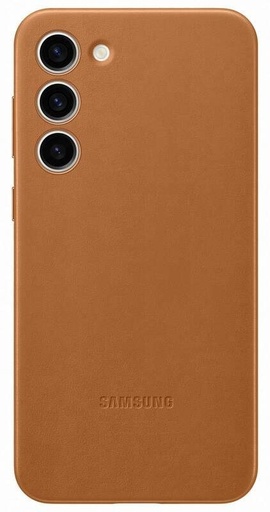 Samsung Galaxy S23+ Leather puzdro (Hnedý)