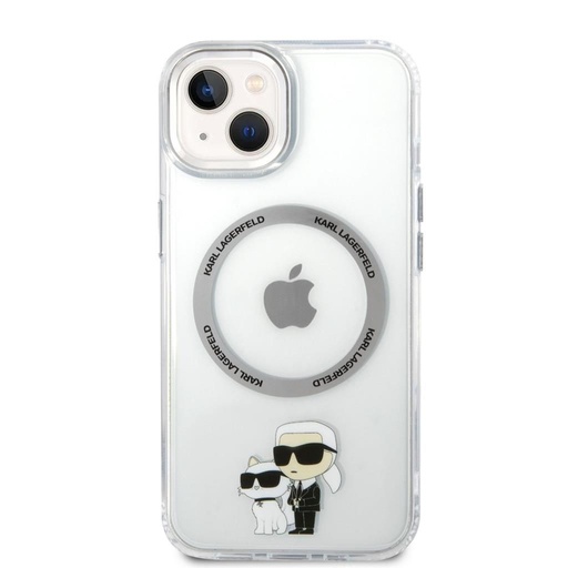 Apple iPhone 14 Plus Karl Lagerfeld MagSafe Compatible IML Karl and Choupette NFT puzdro (Priehľadný) – KLHMP14MHNKCIT