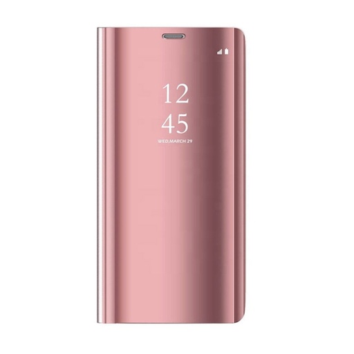 Samsung Galaxy A34 5G Priehľadný view knižkové puzdro (Ružový)