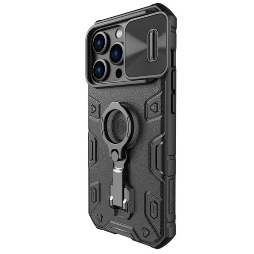 Apple iPhone 14 Pro Nillkin CamShield Armor Pro MagSafe zadný kryt (Čierny)