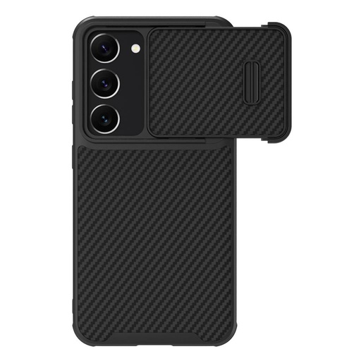 Samsung Galaxy S23 Plus Nillkin Synthetic S karbónový vzorovaný tvrdý zadný kryt (Čierny)