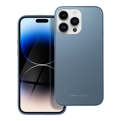Apple iPhone 14 Pro Max Roar matný sklo zadný kryt (Modrý)