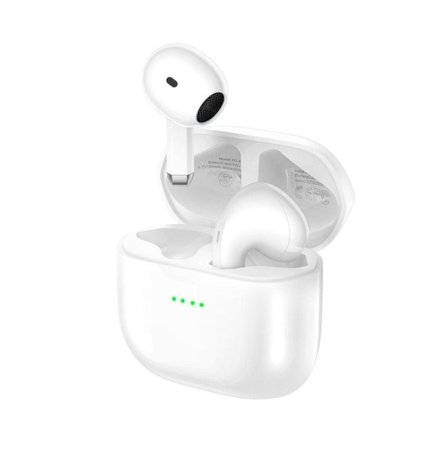 XO X22 bezdrôtový Bluetooth headset (Biely)