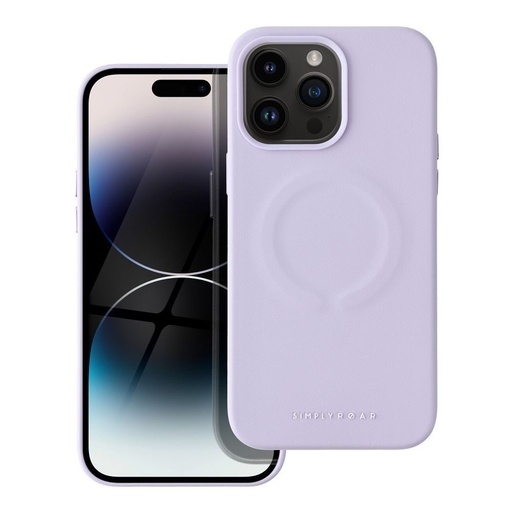 Apple iPhone 14 Pro Max Roar Leather magsafe zadný kryt (Fialový)