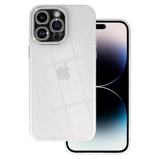 Apple iPhone 12 Pro liquid glitter camera zadný kryt (Priehľadný)
