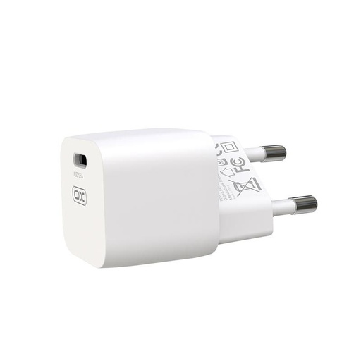 XO CE01 PD 20W rýchlonabíjačka (Biely) – USB-C konektor