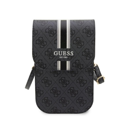 Guess 4G Printed Stripe Phone Bag (Čierny) - GUWBP4RPSK
