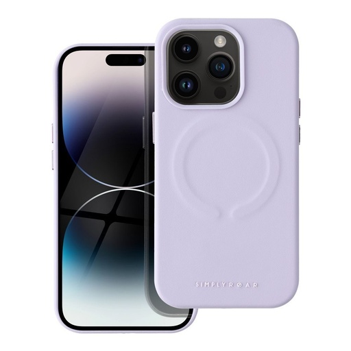 Apple iPhone 14 Pro Roar Leather magsafe zadný kryt (Fialový)