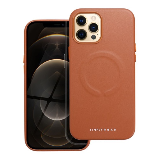 Apple iPhone 12 Pro Max Roar Leather magsafe zadný kryt (hnedý)