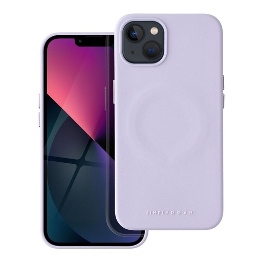 Apple iPhone 13 Roar Leather magsafe zadný kryt (Fialový)
