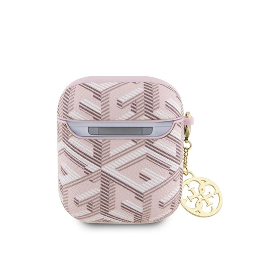 Guess PU G Cube Charm puzdro AirPods 1/2 (Ružový) - GUA2PGCE4CP