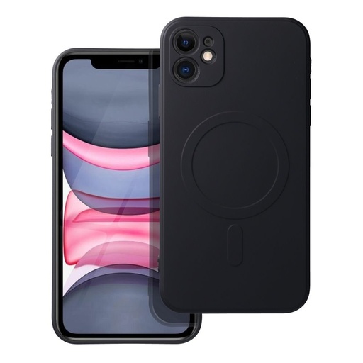Apple iPhone 11 Silicone mag cover magsafe zadný kryt (Čierny)