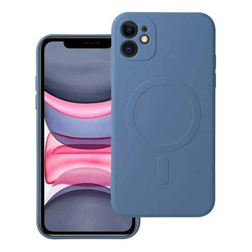 Apple iPhone 11 Silicone mag cover magsafe zadný kryt (Modrý)