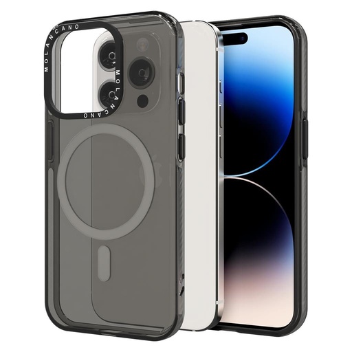 Apple iPhone 12 / iPhone 12 Pro MOLAN CANO rainbow TPU zadný kryt (Čierny)