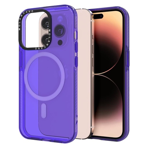 Apple iPhone 12 / iPhone 12 Pro MOLAN CANO rainbow TPU zadný kryt (Fialový)