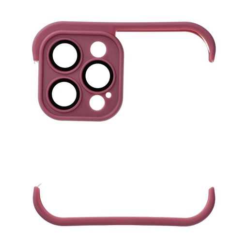Apple iPhone 12 Pro Mini Bumpers puzdro s ochranou kamery (Čerešňa)