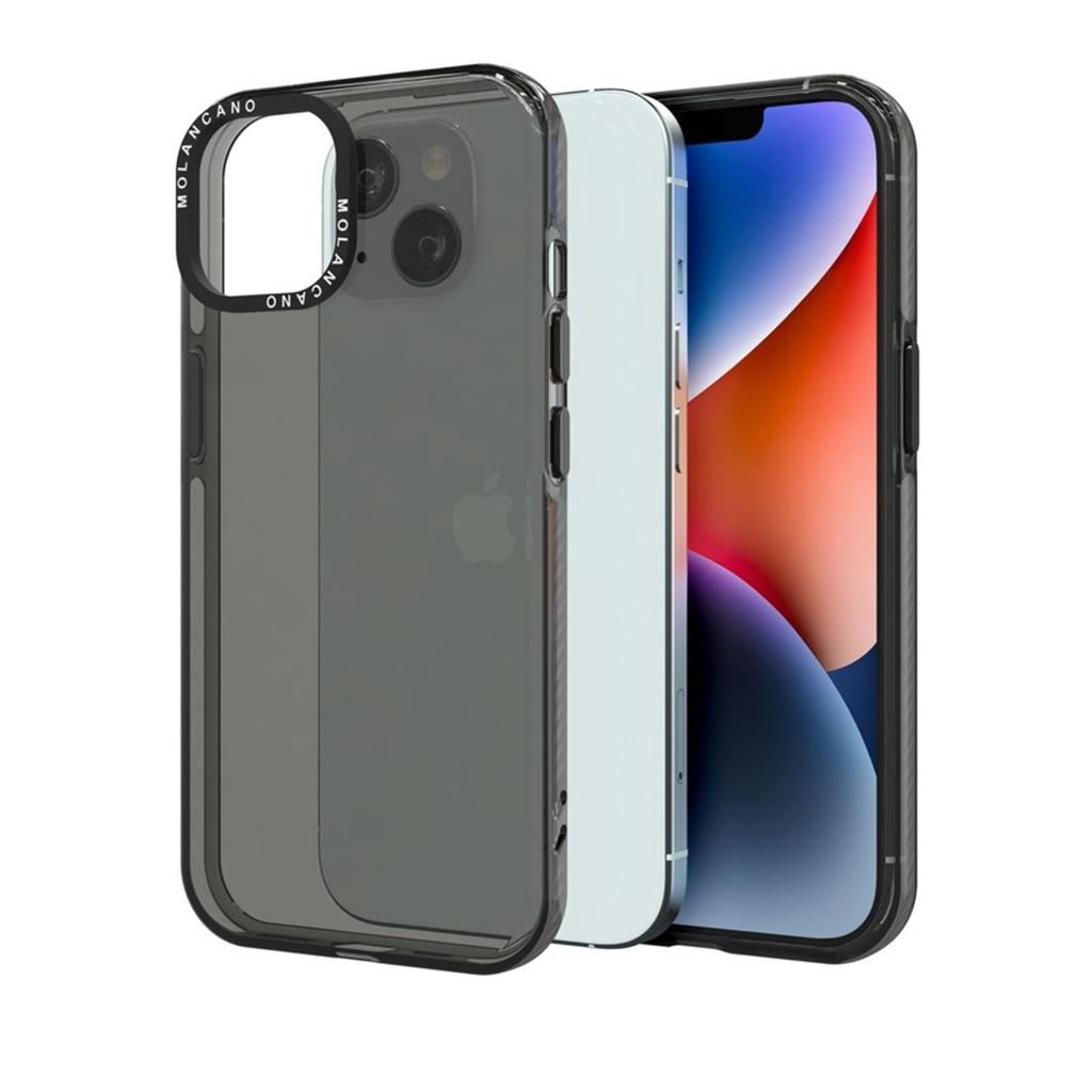 Apple iPhone 14 Pro MOLAN CANO rainbow TPU MAGSAFE hátlap tok (Fekete)