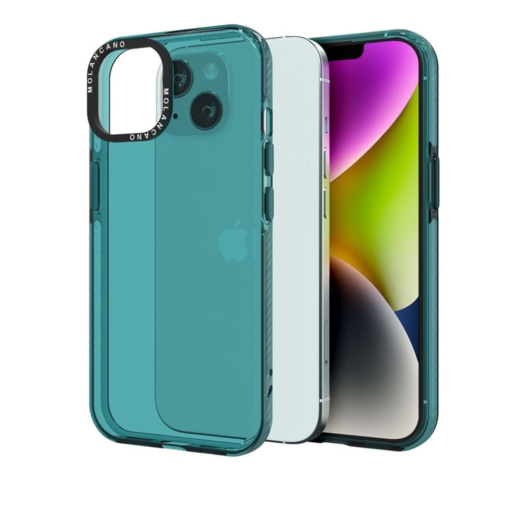 Apple iPhone 11 MOLAN CANO rainbow TPU MAGSAFE hátlap tok (Zöld)