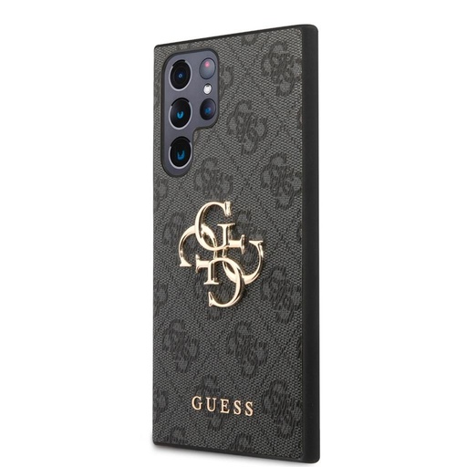 Samsung Galaxy S24 Ultra Guess PU 4G Metal Logo puzdro (Sivý) - GUHCS24L4GMGGR