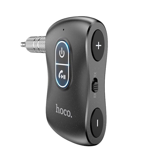 Hoco E73 3.5mm -es AUX s konektorom vybavený FM transmitter čierny