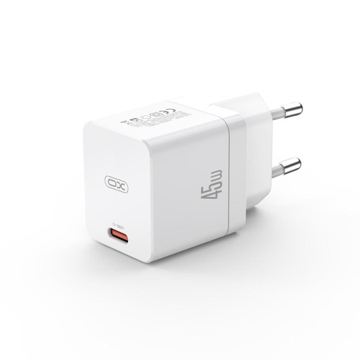 XO CE09 PD 45W rýchlonabíjačka (Biely) – USB-C konektor