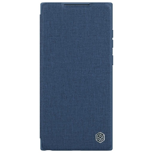 Samsung Galaxy S23 Ultra Nillkin Qin cloth pro s ochranou kamery látkový knižkové puzdro (Modrý)