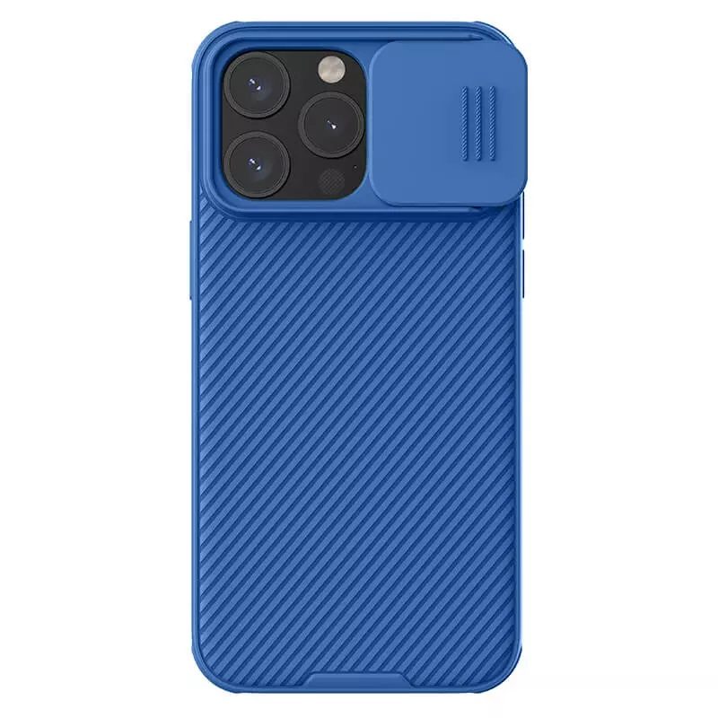 Apple iPhone 15 Pro Max Nillkin Camshield Pro hátlap tok (Kék)