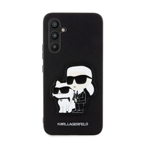 Samsung Galaxy A34 5G Karl Lagerfeld PU Saffiano Karl and Choupette NFT puzdro (Čierny) – KLHCA34SANKCPK