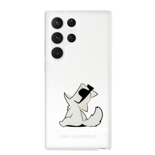 Samsung Galaxy S23 Ultra Karl Lagerfeld PC/TPU Choupette Eat puzdro (Priehľadný) – KLHCS23LCFNRC