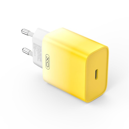 XO CE18 PD 30W rýchlonabíjačka (Žltý) – USB-C konektor