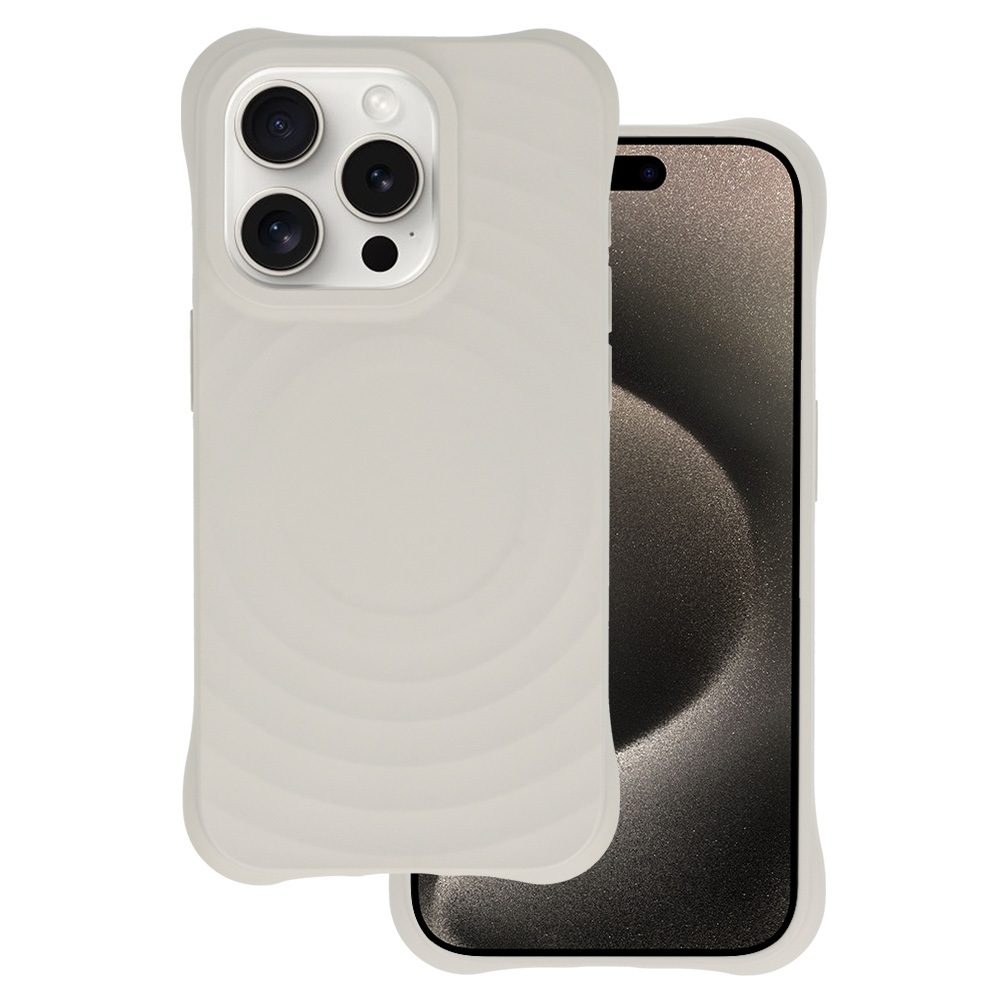 Apple iPhone 14 Pro Max Tel Protect Wave magsafe hátlap tok (Szürke)