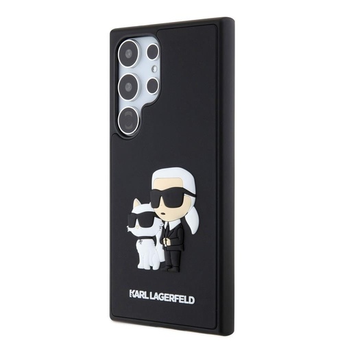 Samsung Galaxy S24 Ultra Karl Lagerfeld 3D Karl & Choupette puzdro (Čierny) – KLHCS24L3DRKCNK