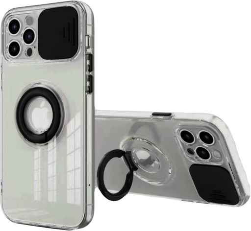 Samsung Galaxy A52 4G/A52 5G/A52s 5G lens bumper zadný kryt (Čierny)