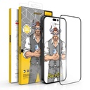 Samsung Galaxy A05S OX Warrior Mr. Gentleman big arc strapabíró üvegfólia Átlátszó Fekete Keret