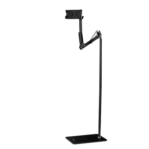 XO C137 stolový telefón a držiak na tablet stojan prenosný kov mobilný telefón/tablet stojan 135cm magas (Čierny)