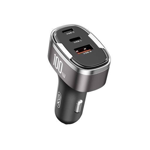 XO CC61 do auta rýchlonabíjačka 2 PD + QC 3.0 s konektorom 100W (Čierny)