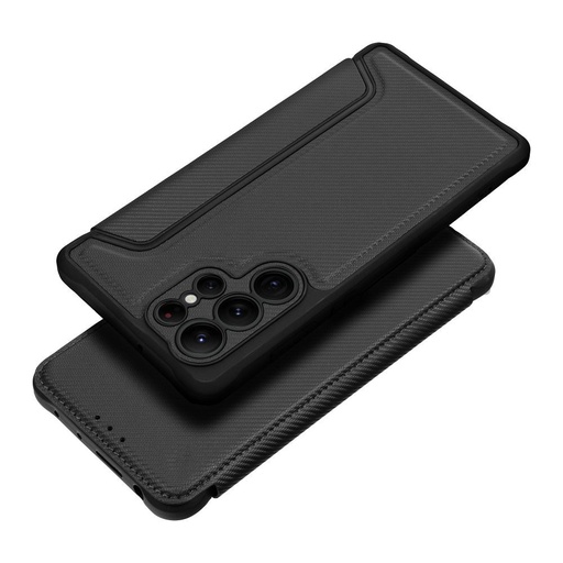 Samsung Galaxy A16 4G / Galaxy A16 5G Razor magnetický odolný proti nárazu knižkové puzdro (Čierny)