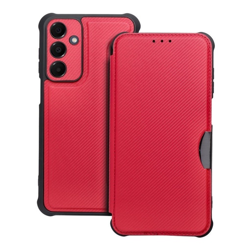 Samsung Galaxy A16 4G / Galaxy A16 5G Razor magnetický odolný proti nárazu knižkové puzdro (Červený)