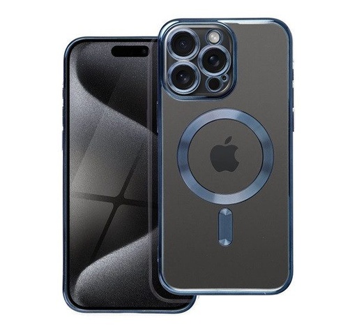 Apple iPhone 15 Pro Max Color Chrome Magsafe zadný kryt (Modrý)