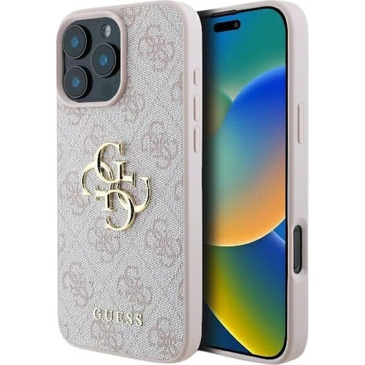 Apple iPhone 16 Guess 4G Big Logo puzdro (Ružový) - GUHCP16S4GMGPI