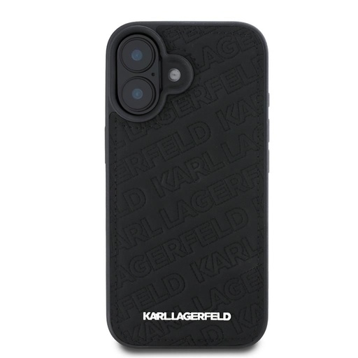 Apple iPhone 16 Karl Lagerfeld PU Quilted Pattern puzdro (Čierny) – KLHCP16SPQKPMK