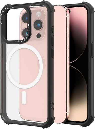 Apple iPhone 16 Plus MOLAN CANO HN7 Magsafe odolný zadný kryt (Čierny)