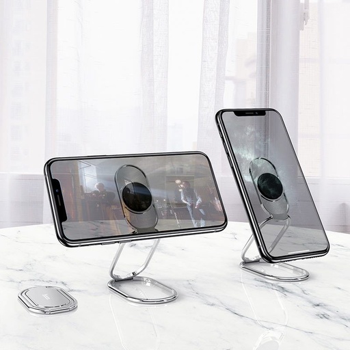 Hoco PH36 stolový telefón a držiak na tablet stojan, multifunkčný, 7"-ig, zinok zliatina, strieborný