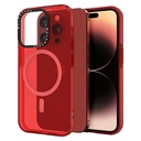Apple iPhone 16 Pro Max MOLAN CANO rainbow TPU magsafe hátlap tok (Piros)