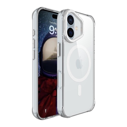 Apple iPhone 16 TOKO Apex capsule magsafe zadný kryt (Strieborný)